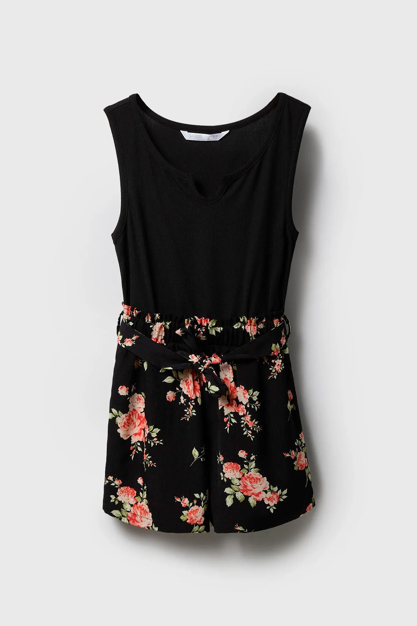 Girls Floral Belted Romper sold by Urban Planet product image thumbnail 3