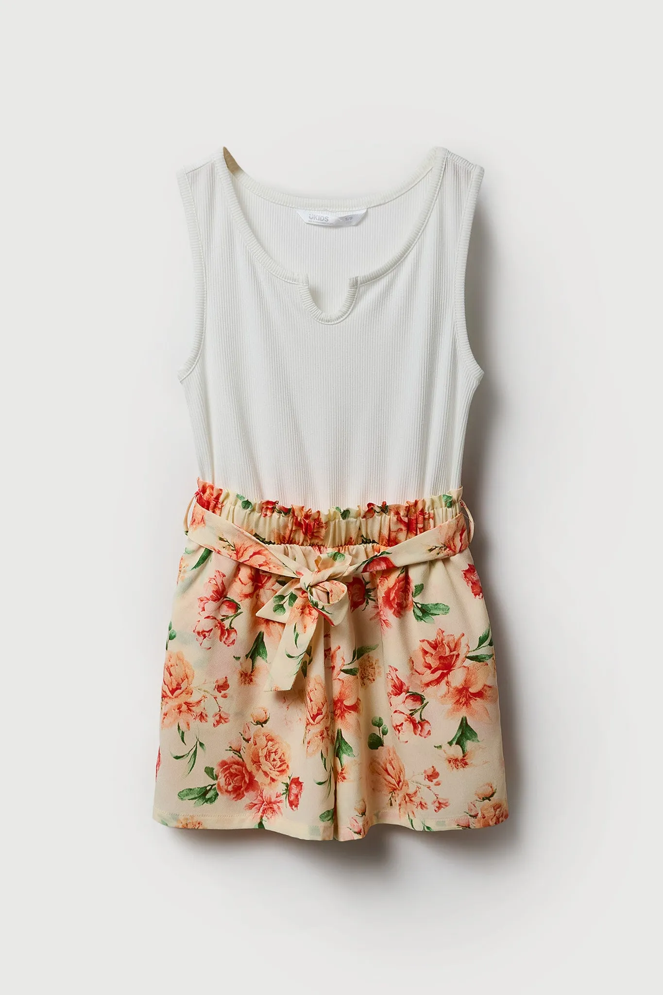 Girls Floral Belted Romper sold by Urban Planet product image thumbnail 5