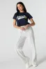 Athletic Graphic Embroidered Cropped T-Shirt sold by Urban Planet