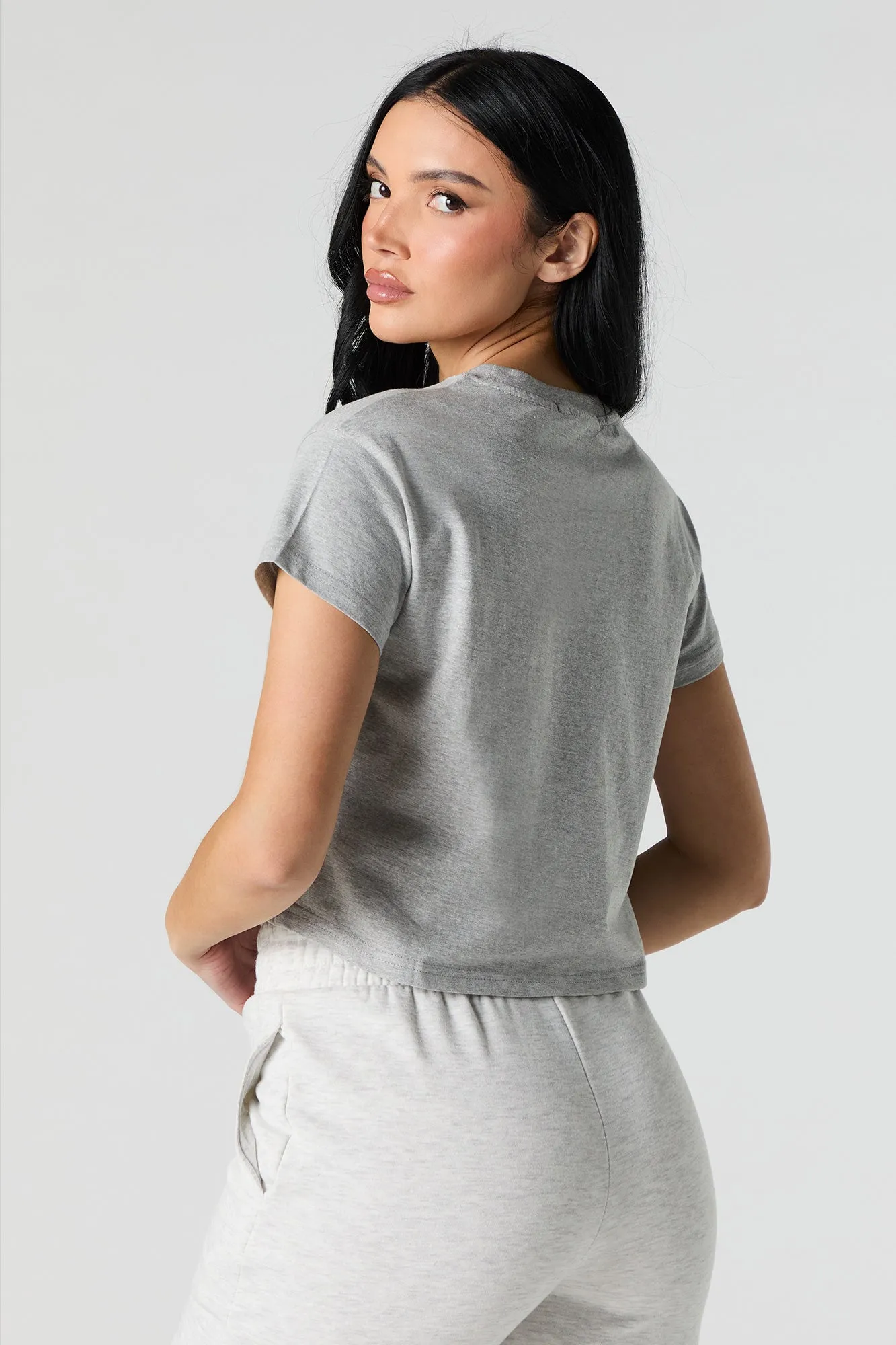 NYC Embroidered Cropped T-Shirt sold by Urban Planet product image thumbnail 2