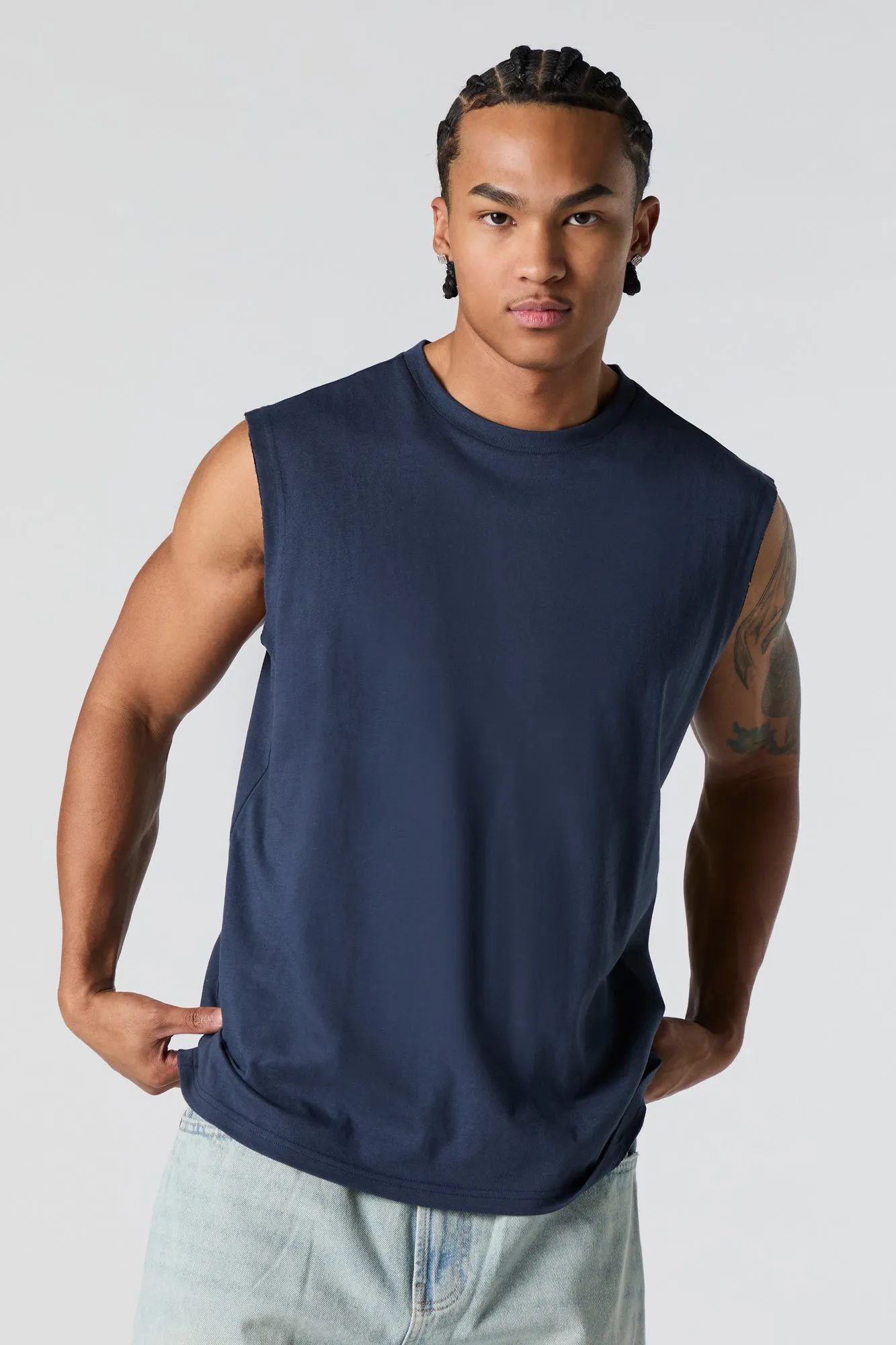 Solid Muscle Tank sold by Urban Planet