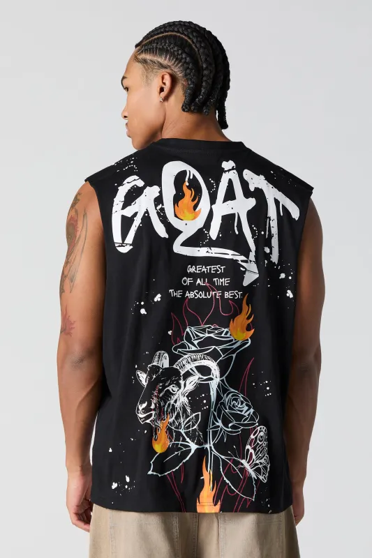Débardeur sport à imprimé GOAT sold by Urban Planet