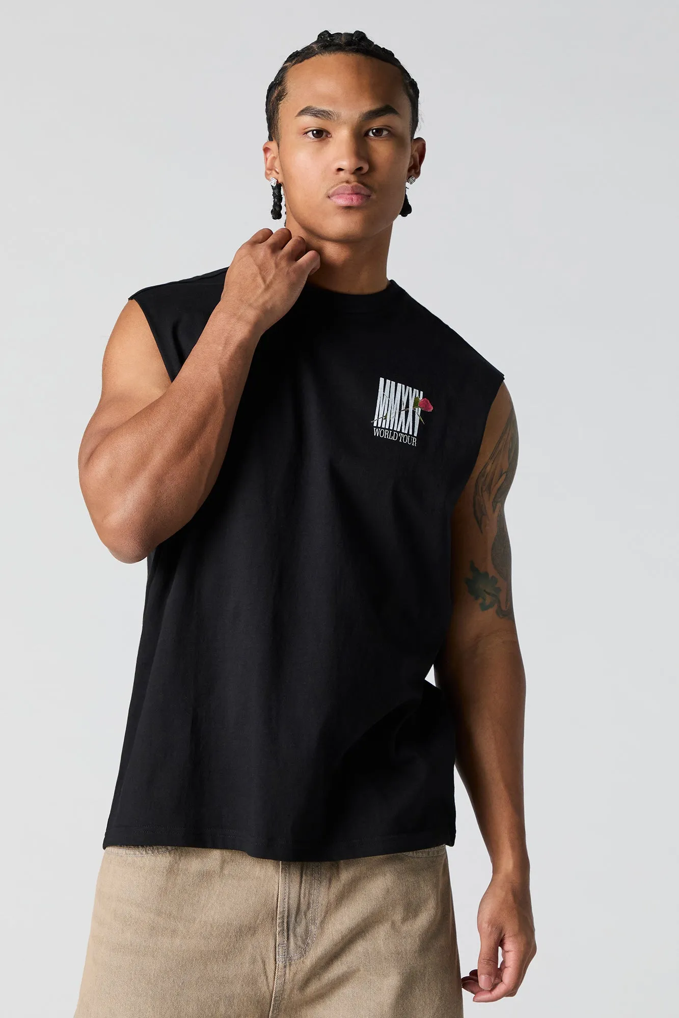 MMXXV World Tour Graphic Muscle Tank sold by Urban Planet product image thumbnail 2