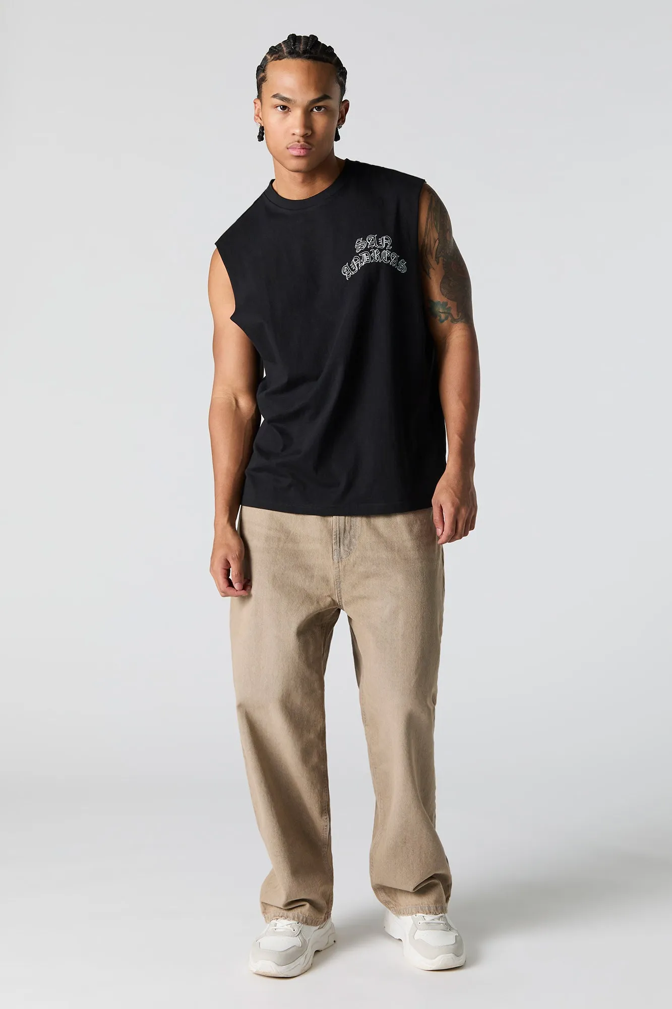 Débardeur sport à imprimé San Andreas sold by Urban Planet product image thumbnail 3