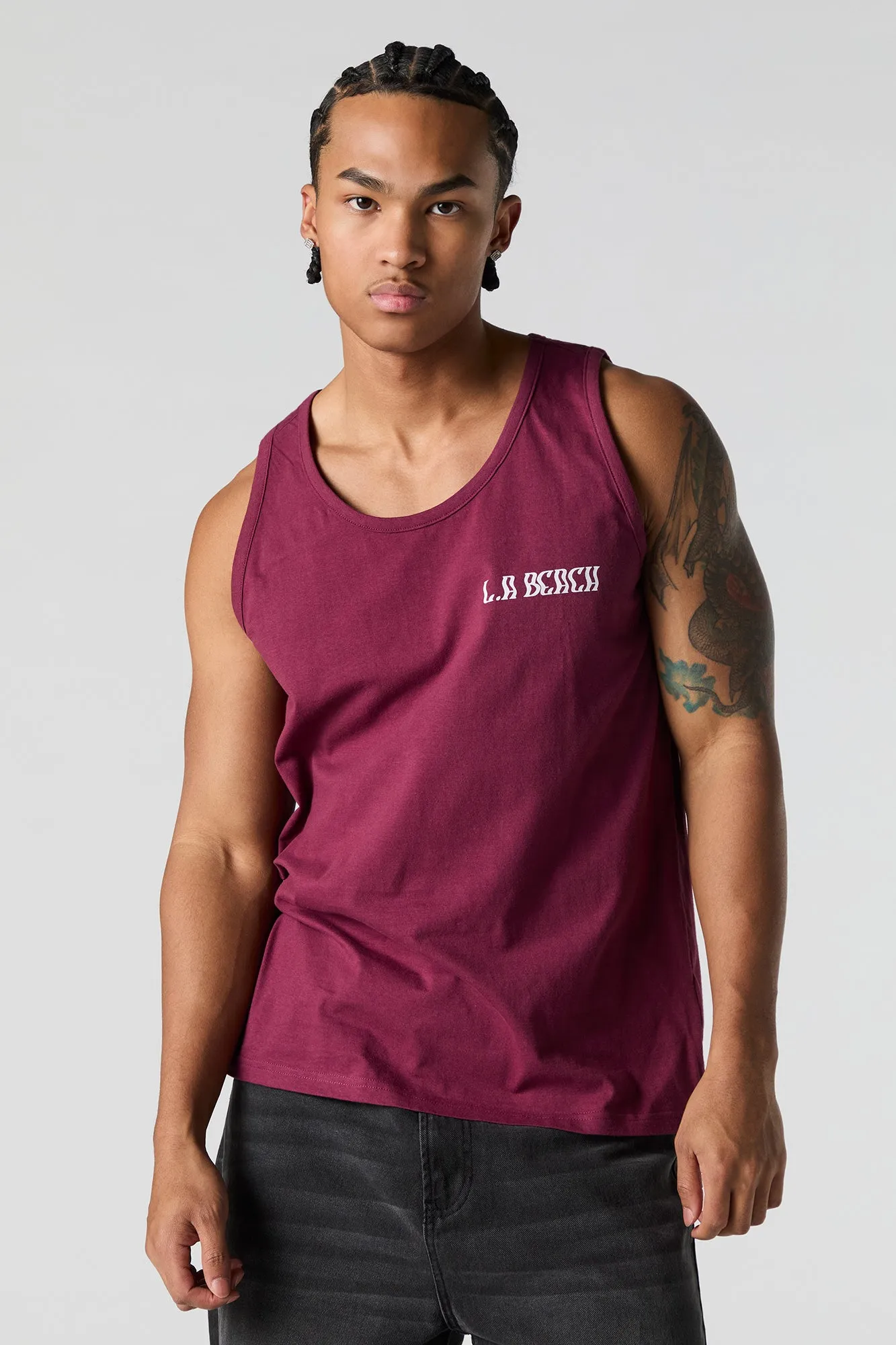 LA Beach Graphic Tank sold by Urban Planet product image thumbnail 2