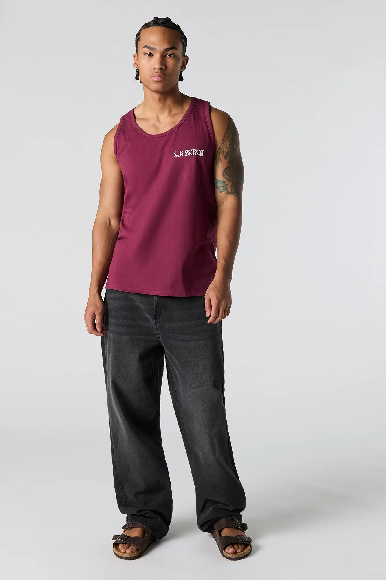 LA Beach Graphic Tank sold by Urban Planet product image thumbnail 3