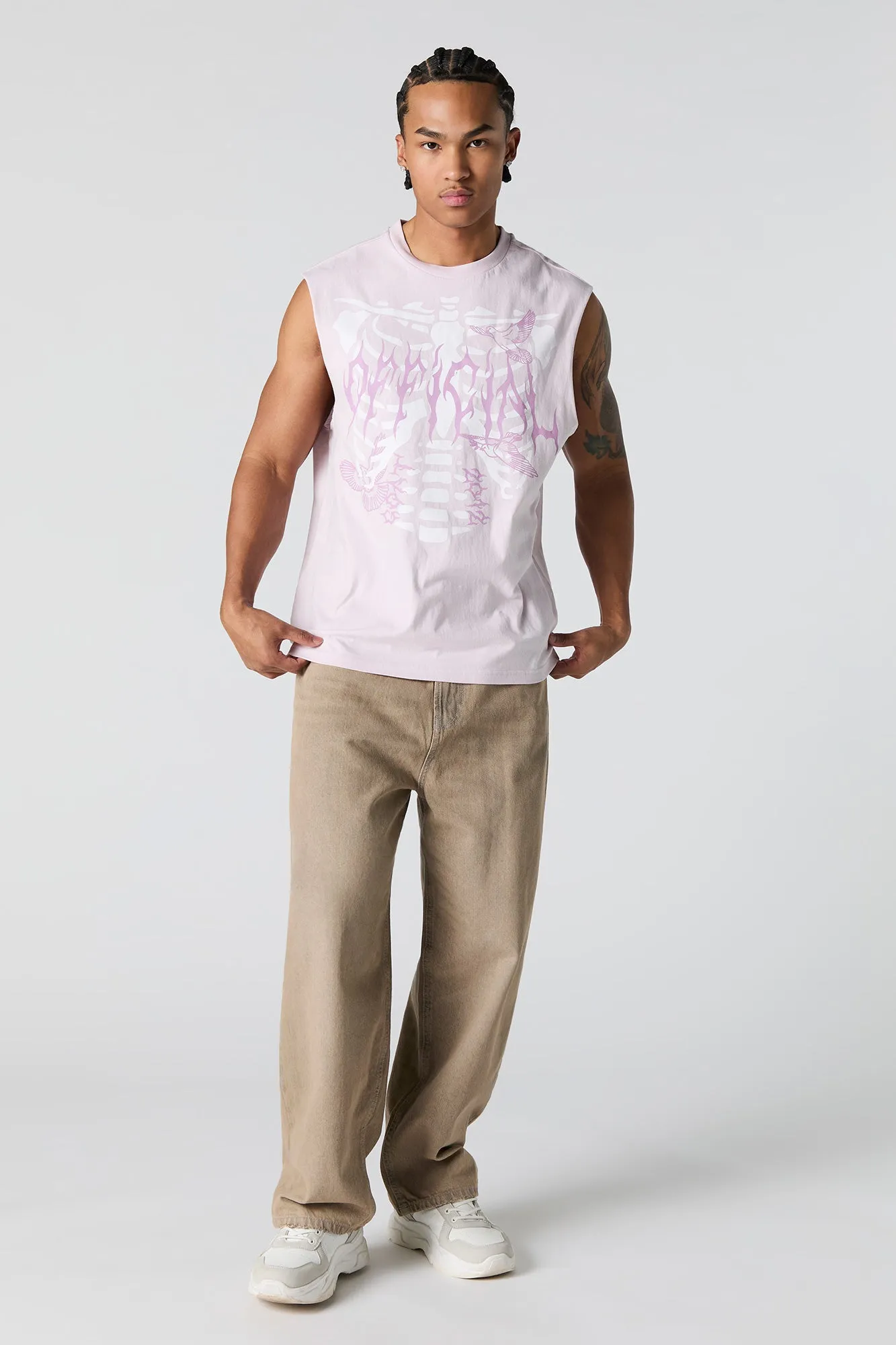 Débardeur sport à imprimé Squelette sold by Urban Planet product image thumbnail 3