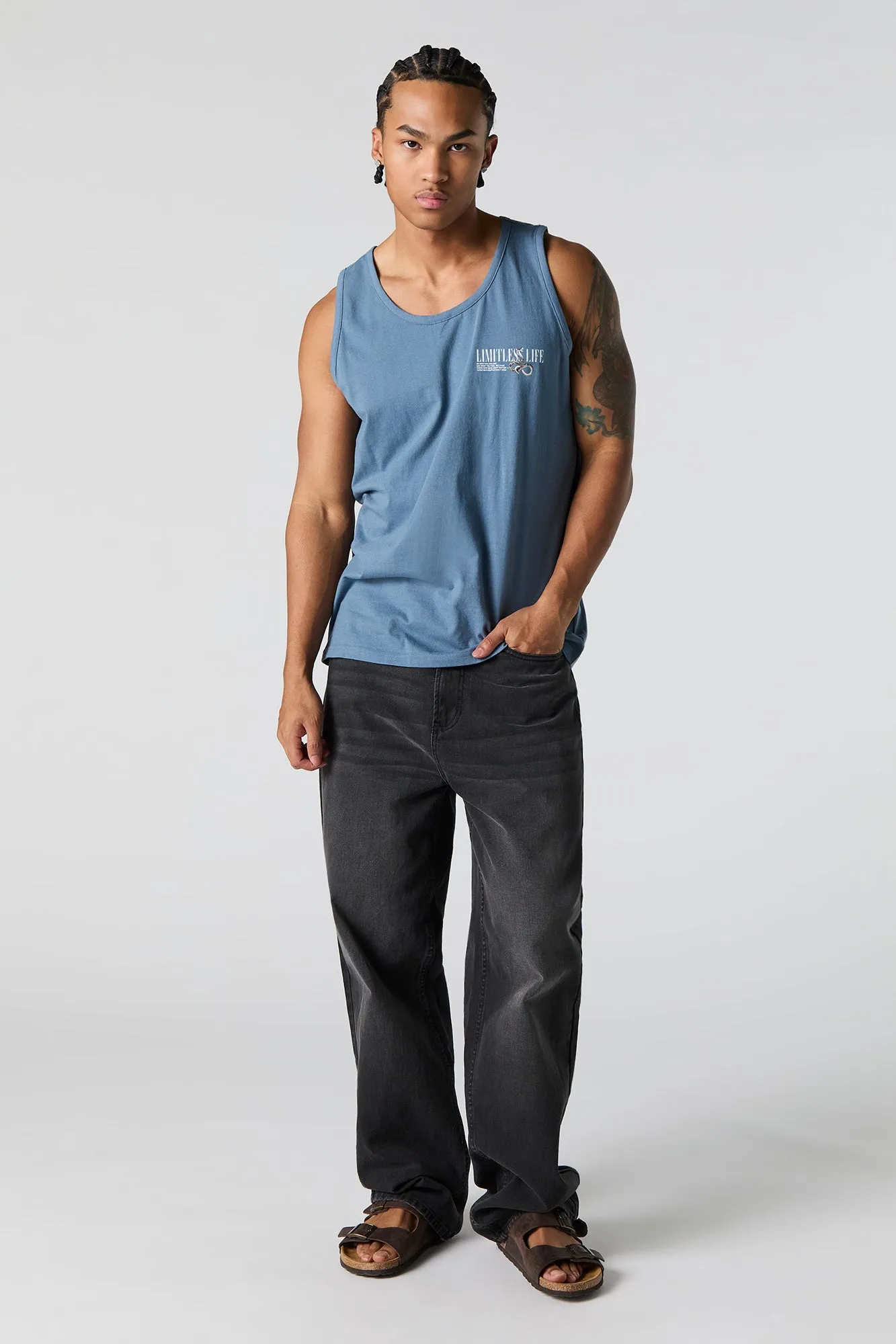 Limitless Life Graphic Tank sold by Urban Planet product image thumbnail 3