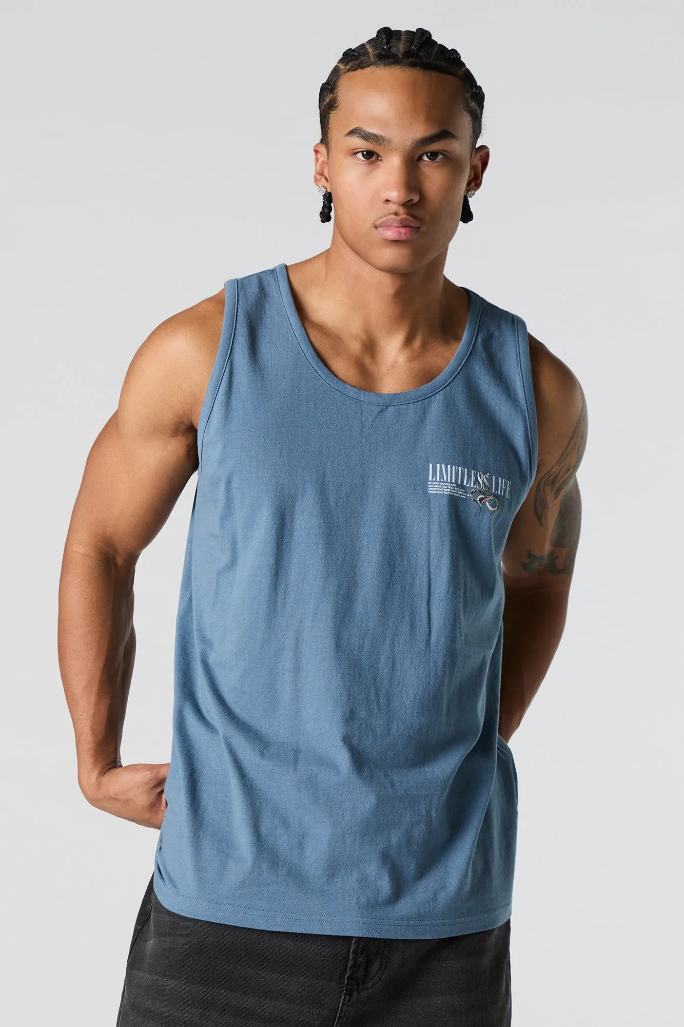 Limitless Life Graphic Tank sold by Urban Planet product image thumbnail 2