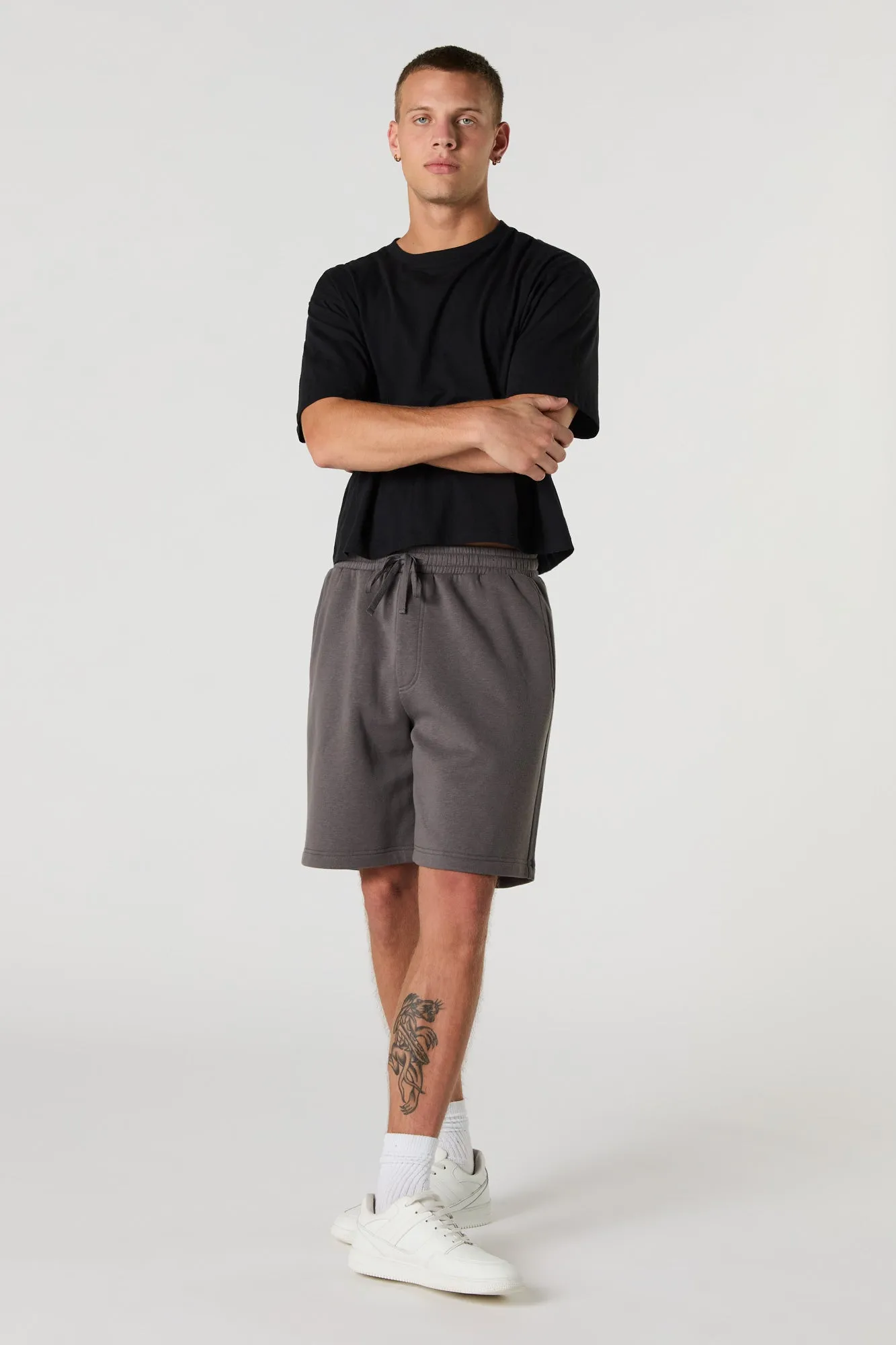 Short long en molleton à taille coulissante sold by Urban Planet product image thumbnail 2