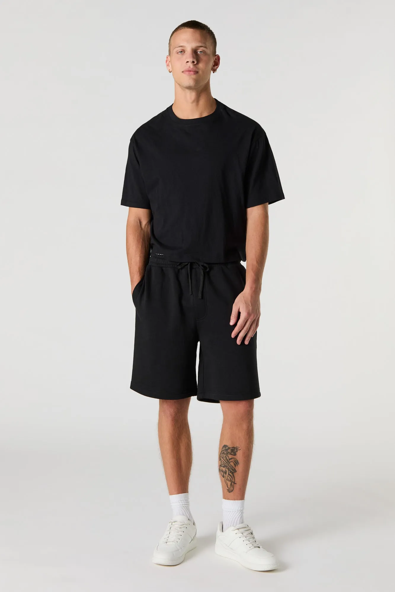 Short long en molleton à taille coulissante sold by Urban Planet product image thumbnail 5