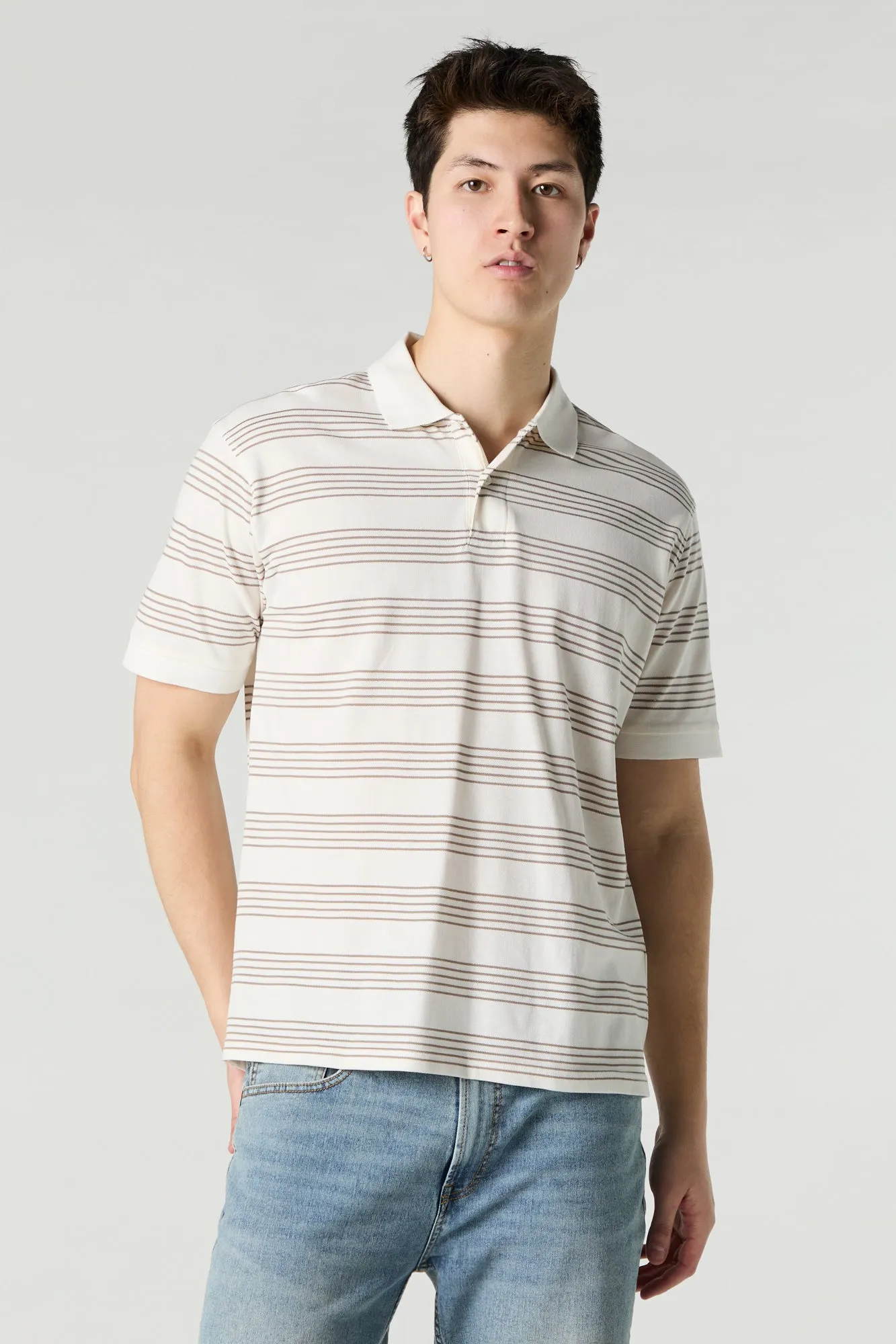 Multi Stripe Polo Top sold by Urban Planet product image thumbnail 4