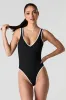 Ribbed Contrast One Piece Swimsuit sold by Urban Planet