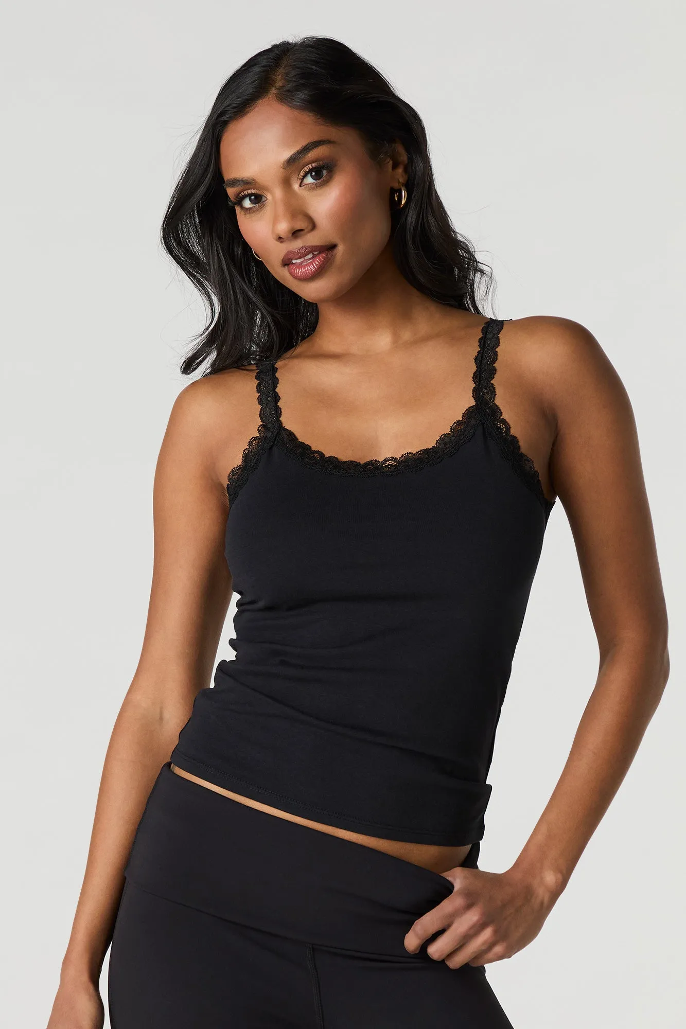 Scoop Neck Lace Trim Tank sold by Urban Planet product image thumbnail 4