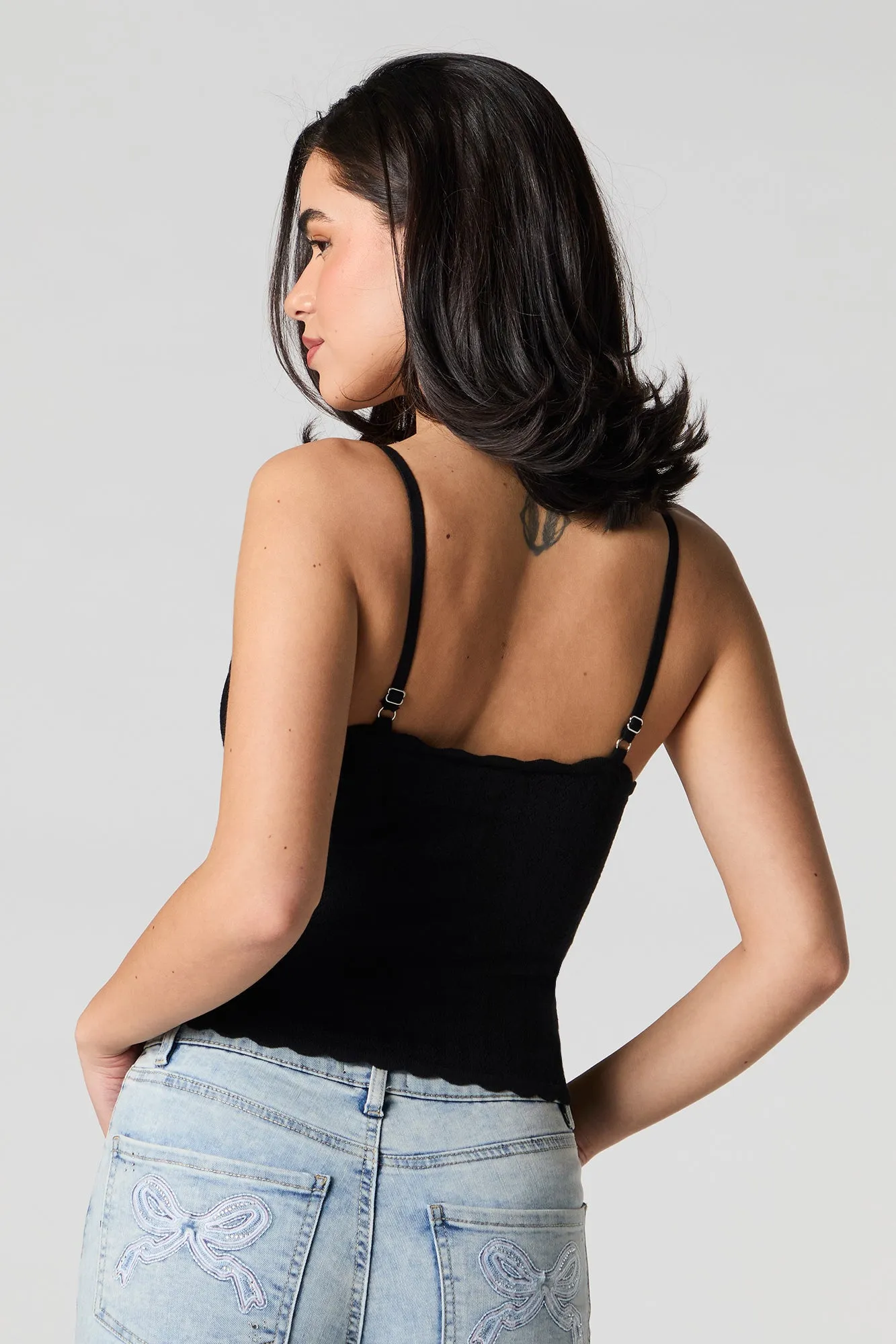 Pointelle Knit Cami sold by Urban Planet product image thumbnail 5