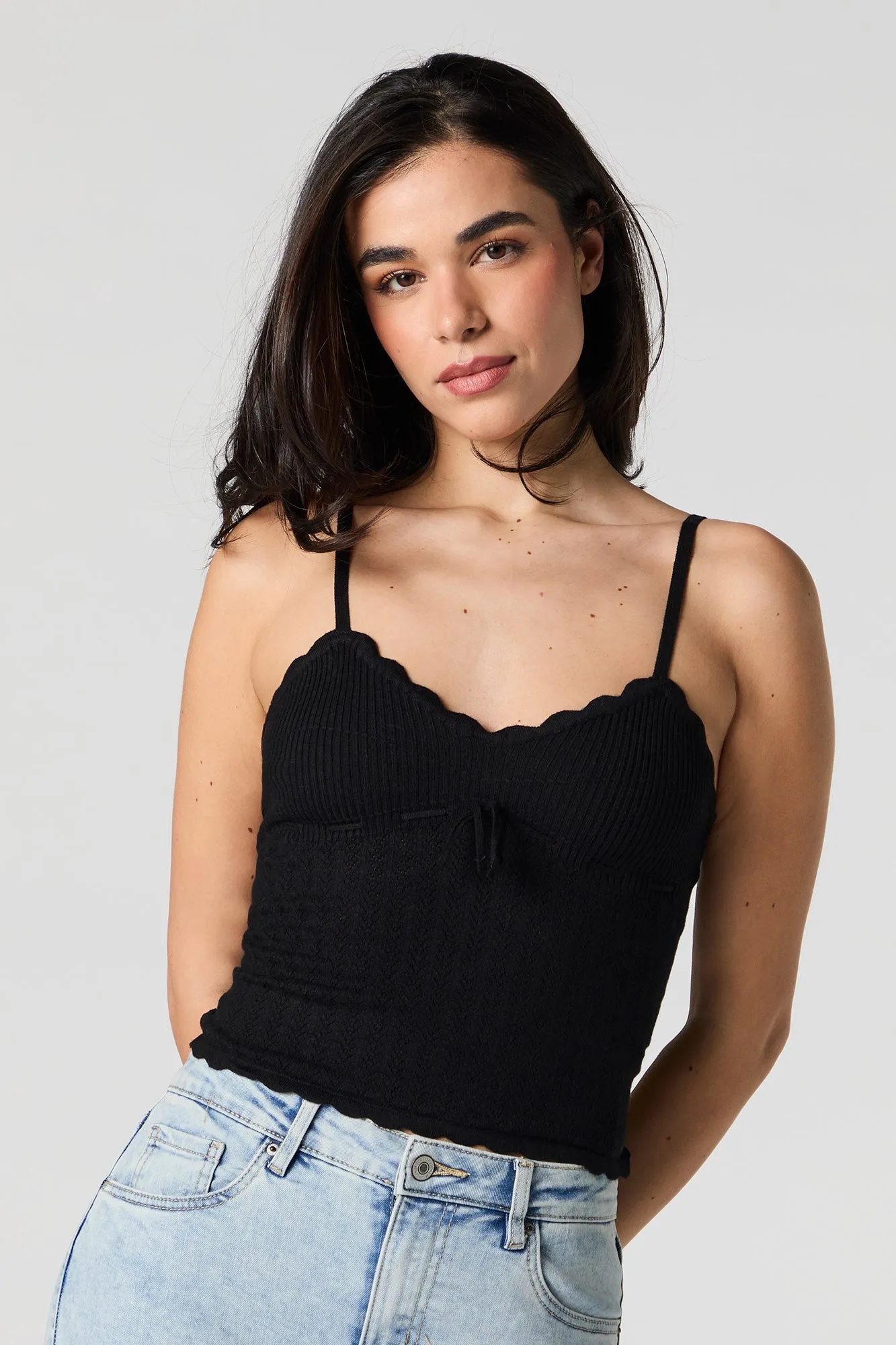 Pointelle Knit Cami sold by Urban Planet product image thumbnail 4