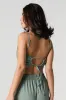 Linen Tie Back Cropped Tank sold by Urban Planet