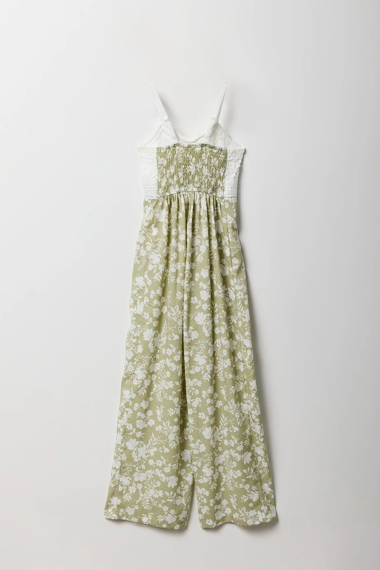 Girls Crochet Floral Wide Leg Jumpsuit sold by Urban Planet product image thumbnail 2