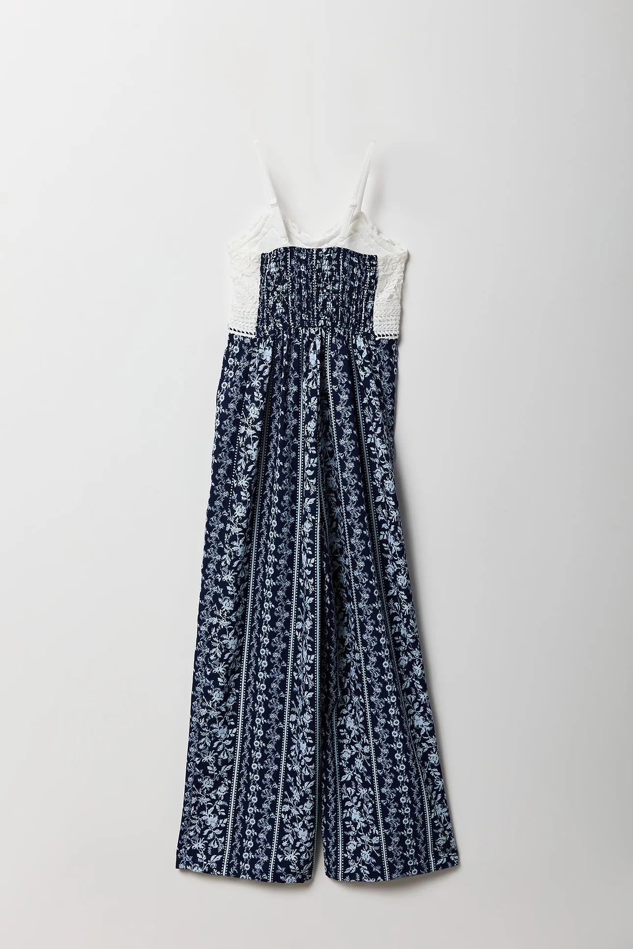 Girls Crochet Floral Wide Leg Jumpsuit sold by Urban Planet product image thumbnail 4