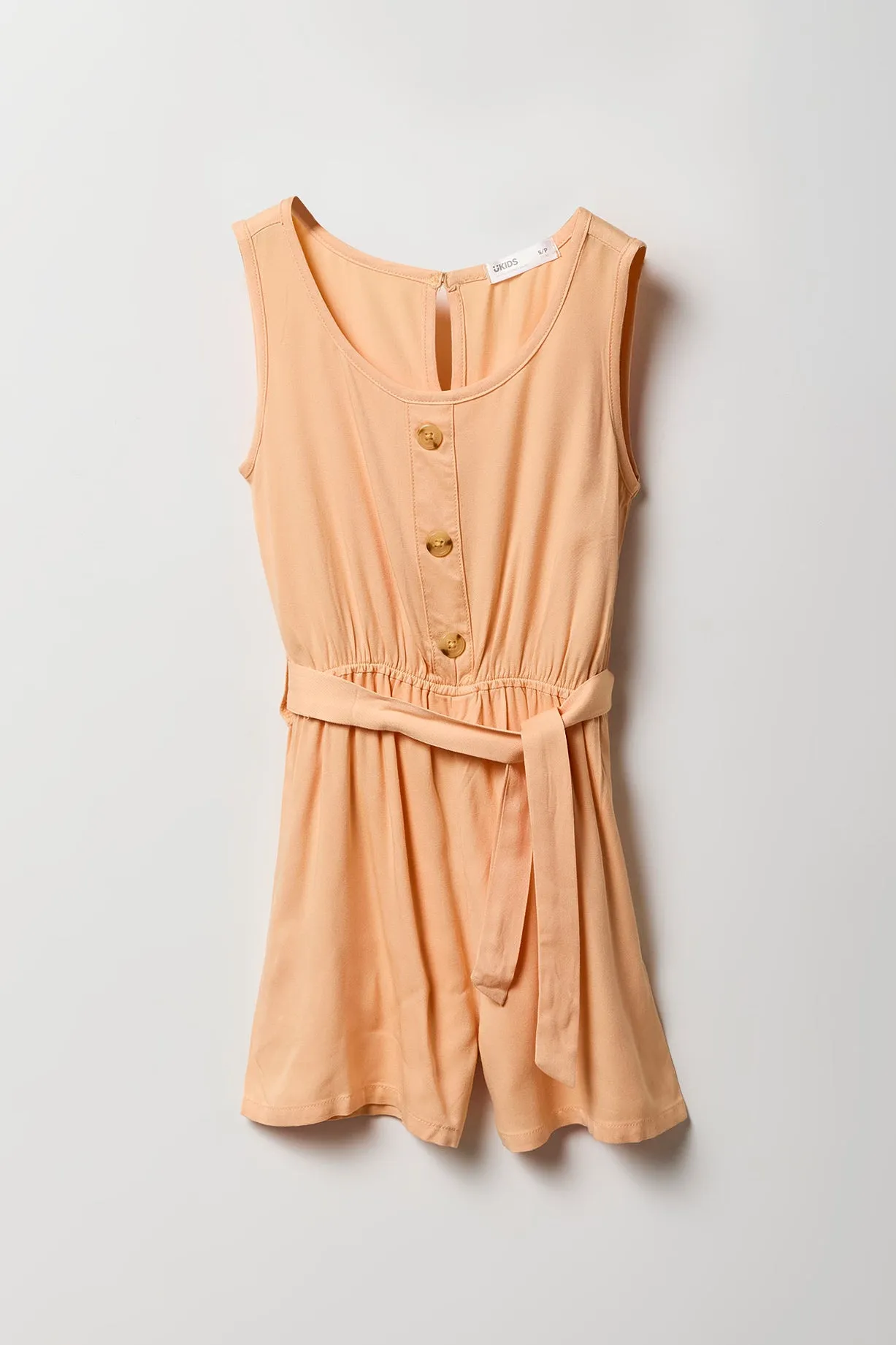 Combi-short boutonné avec ceinture pour fille sold by Urban Planet