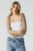Open Knit Cropped Shrug sold by Urban Planet
