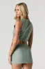 Minijupe-short croisée en lin sold by Urban Planet