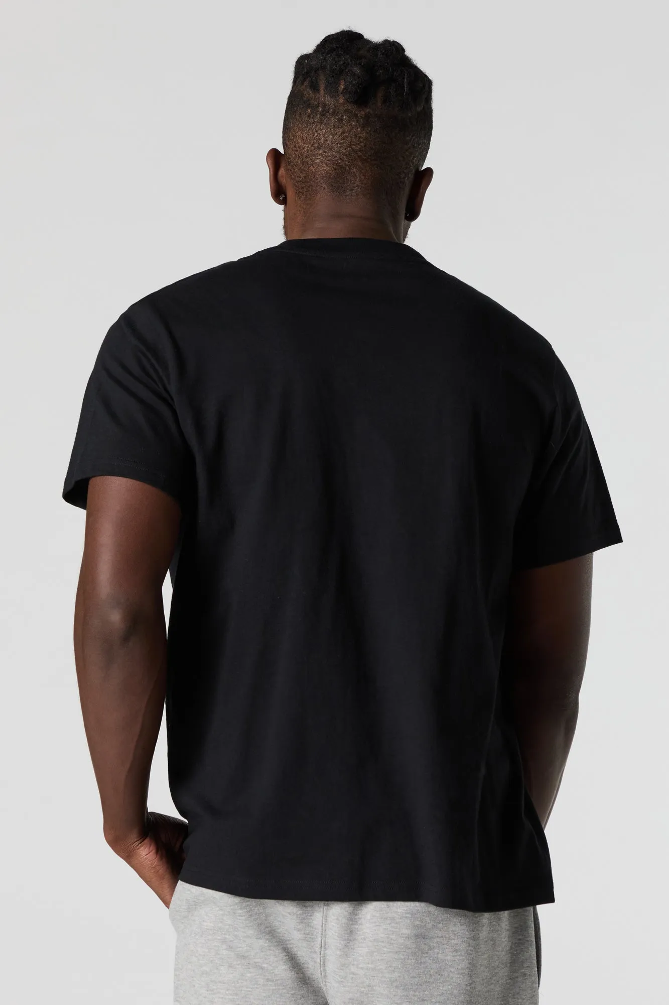 Solid V-Neck T-Shirt sold by Urban Planet product image thumbnail 5