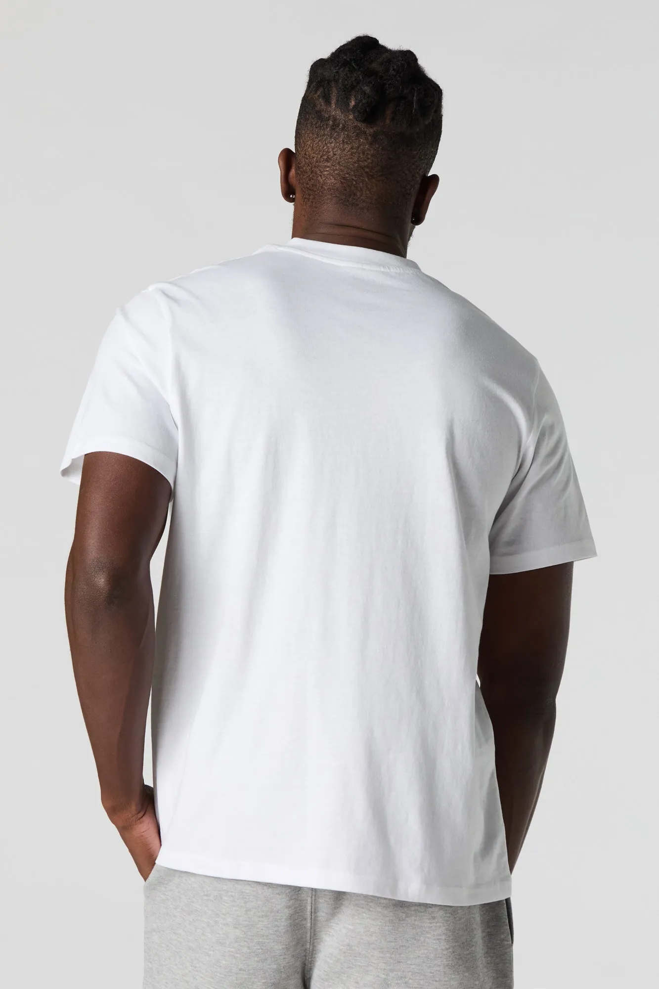 Solid V-Neck T-Shirt sold by Urban Planet product image thumbnail 2