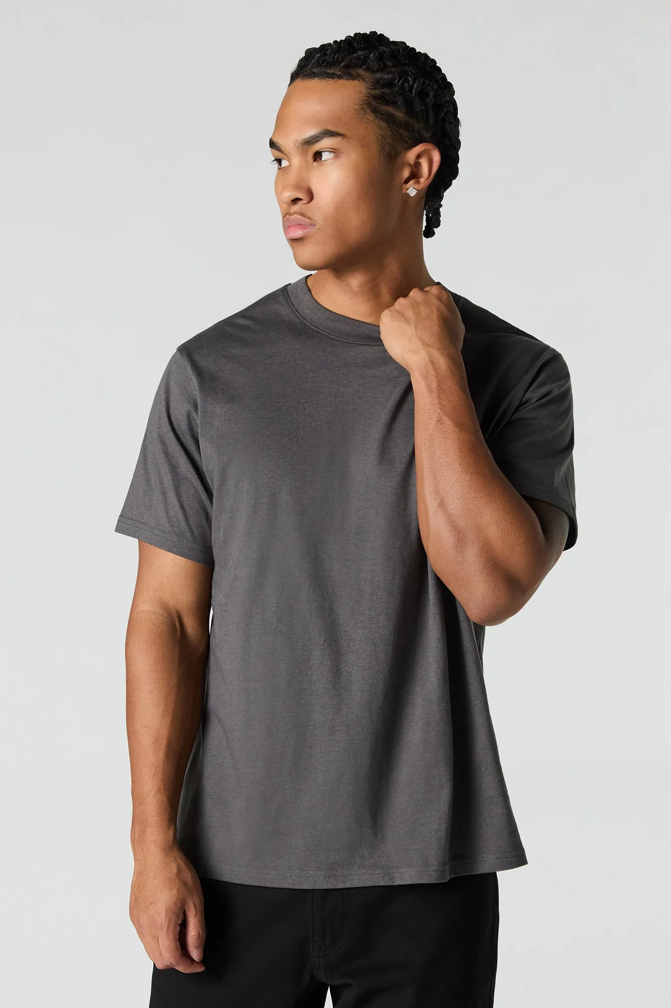 Solid Crewneck T-Shirt sold by Urban Planet