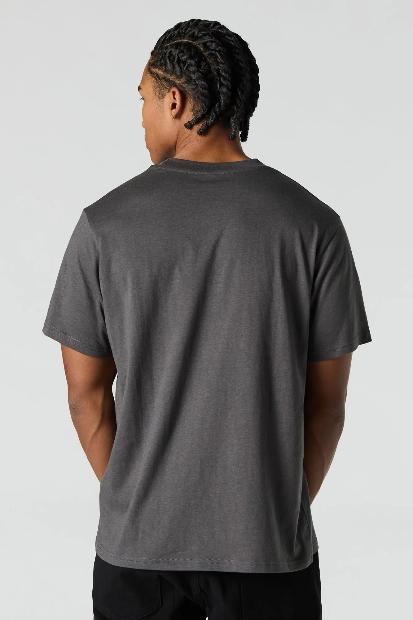 Solid Crewneck T-Shirt sold by Urban Planet product image thumbnail 2