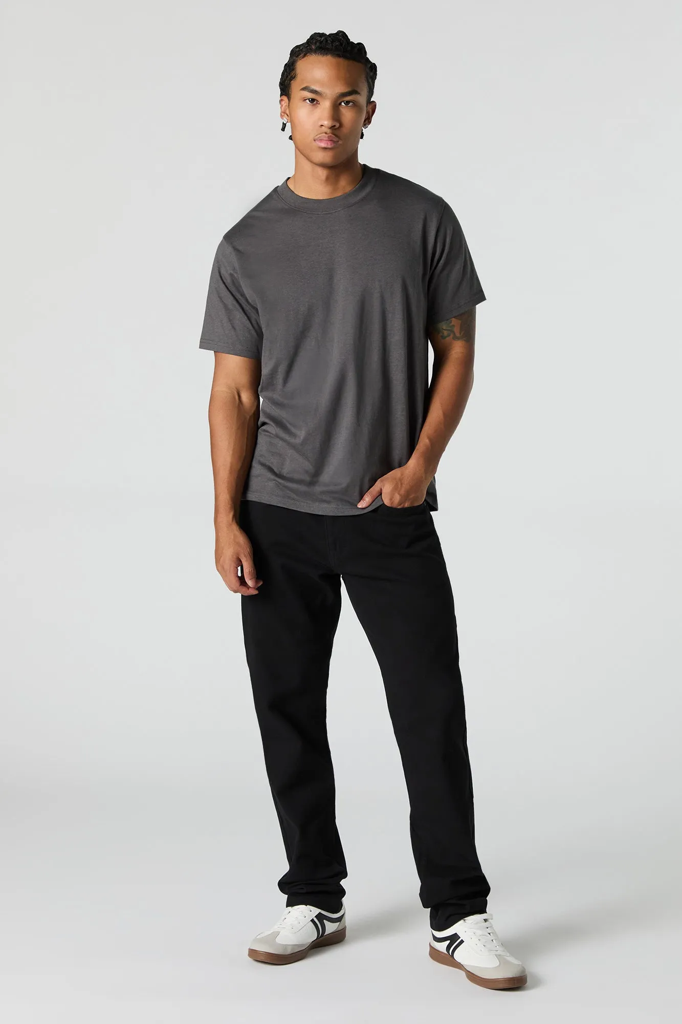 T-shirt uni ras du cou sold by Urban Planet product image thumbnail 3