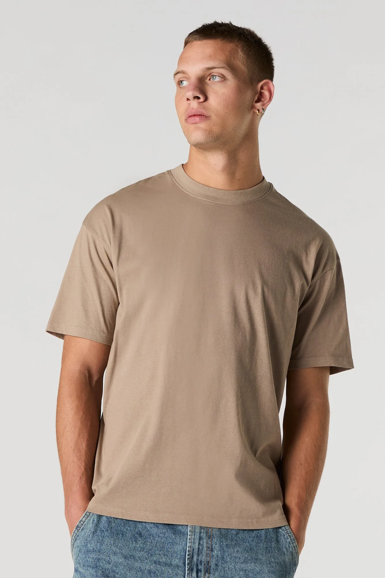 Solid Relaxed T-Shirt sold by Urban Planet