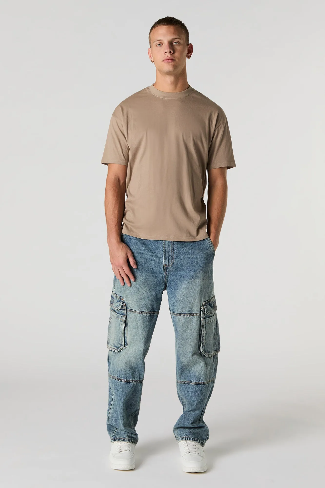 Solid Relaxed T-Shirt sold by Urban Planet product image thumbnail 3