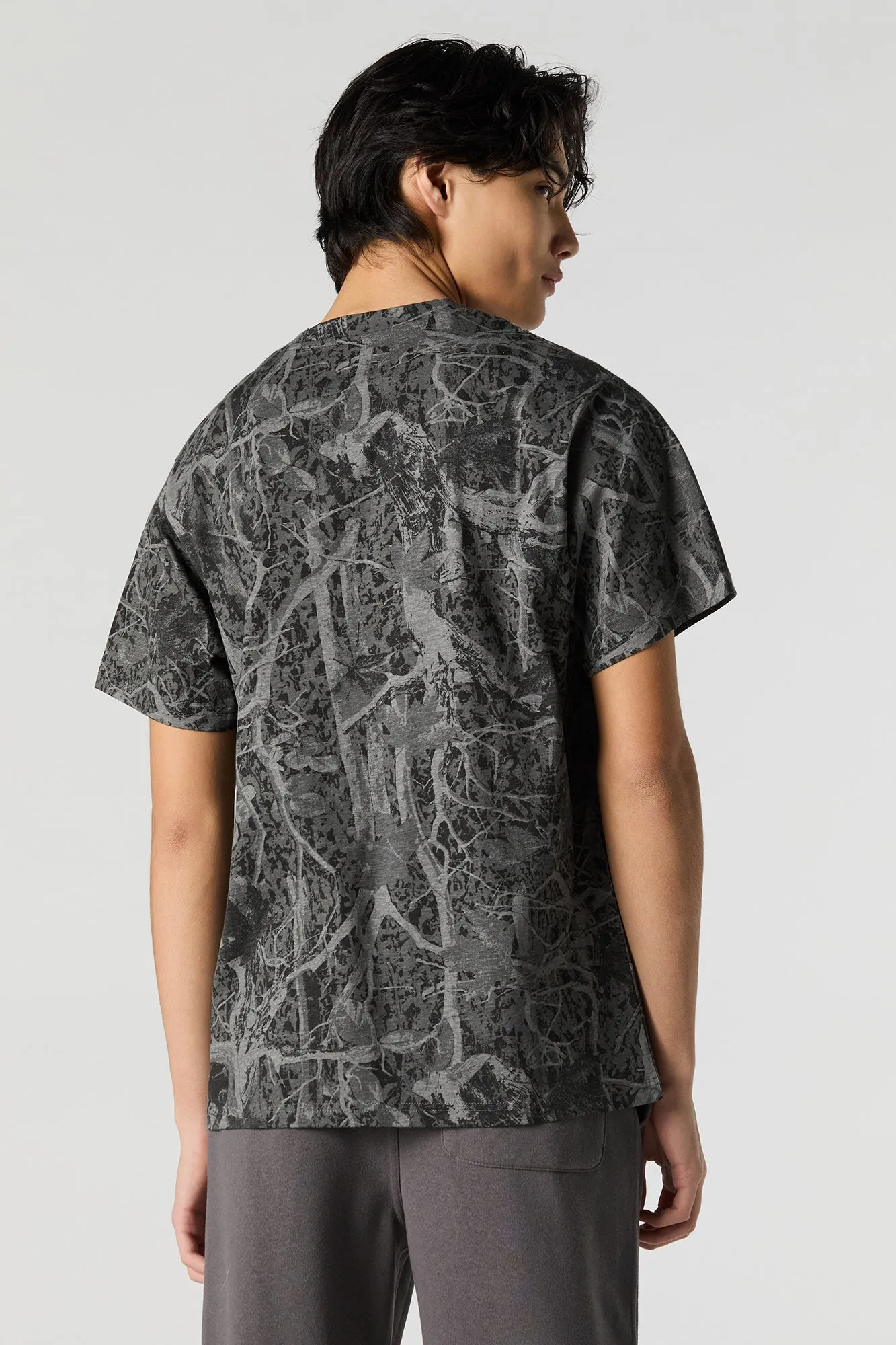 Camo Print T-Shirt sold by Urban Planet product image thumbnail 5
