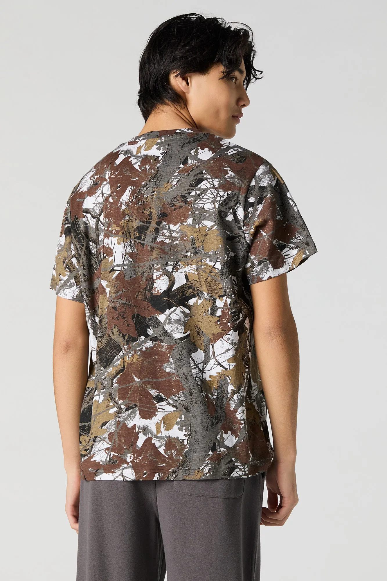 Camo Print T-Shirt sold by Urban Planet product image thumbnail 2