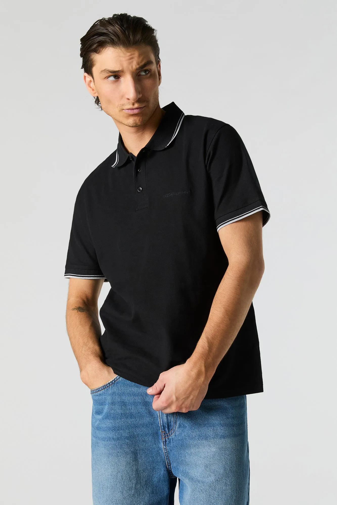 Embroidered Polo T-Shirt sold by Urban Planet product image thumbnail 5