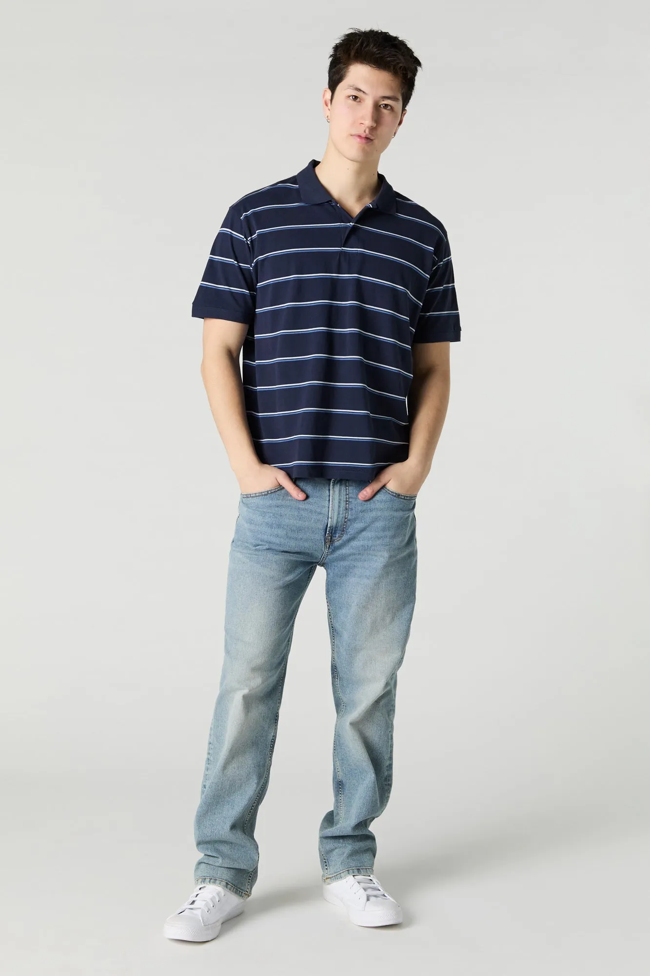 Striped Polo Top sold by Urban Planet product image thumbnail 5