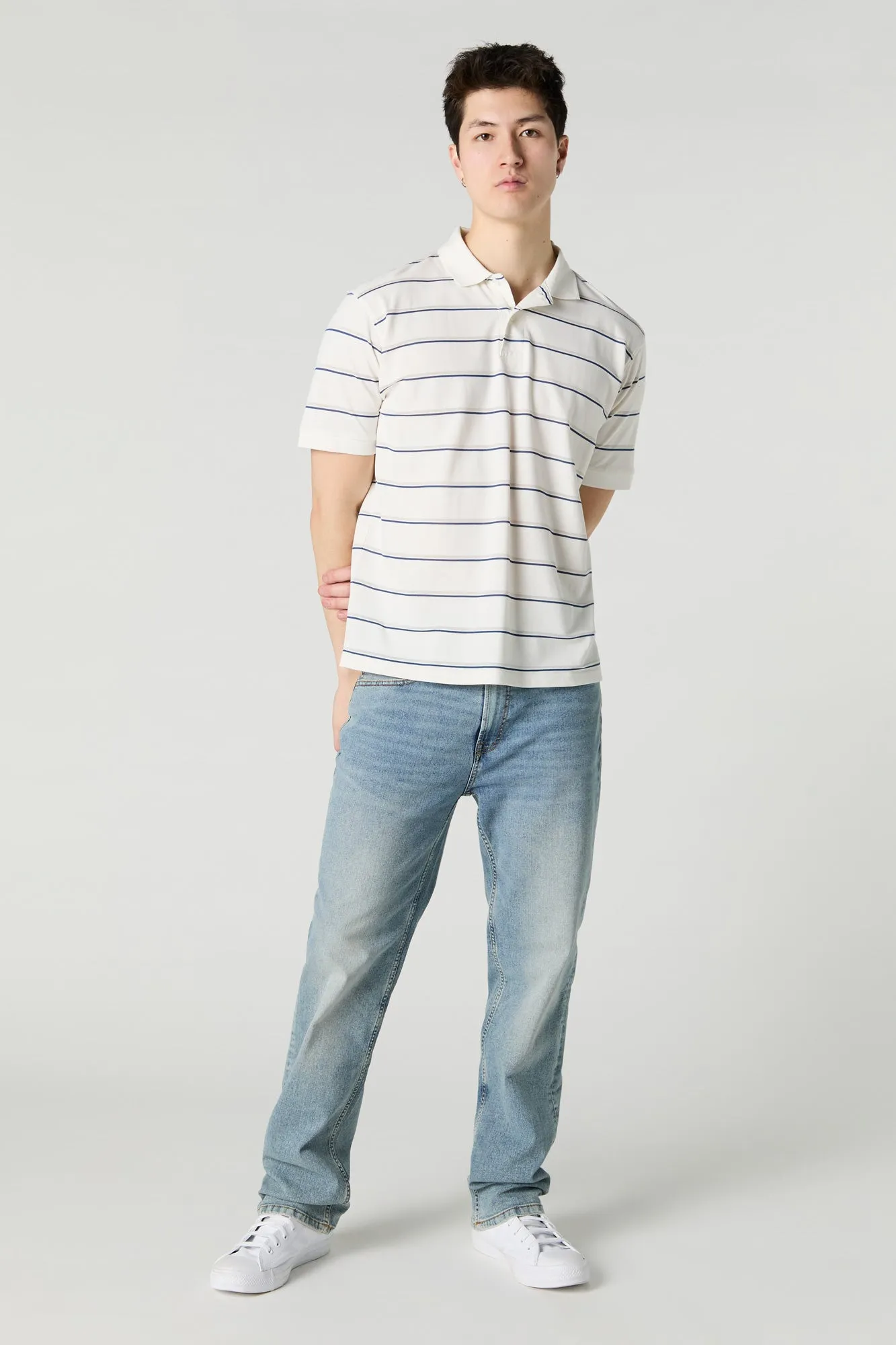 Striped Polo Top sold by Urban Planet product image thumbnail 3