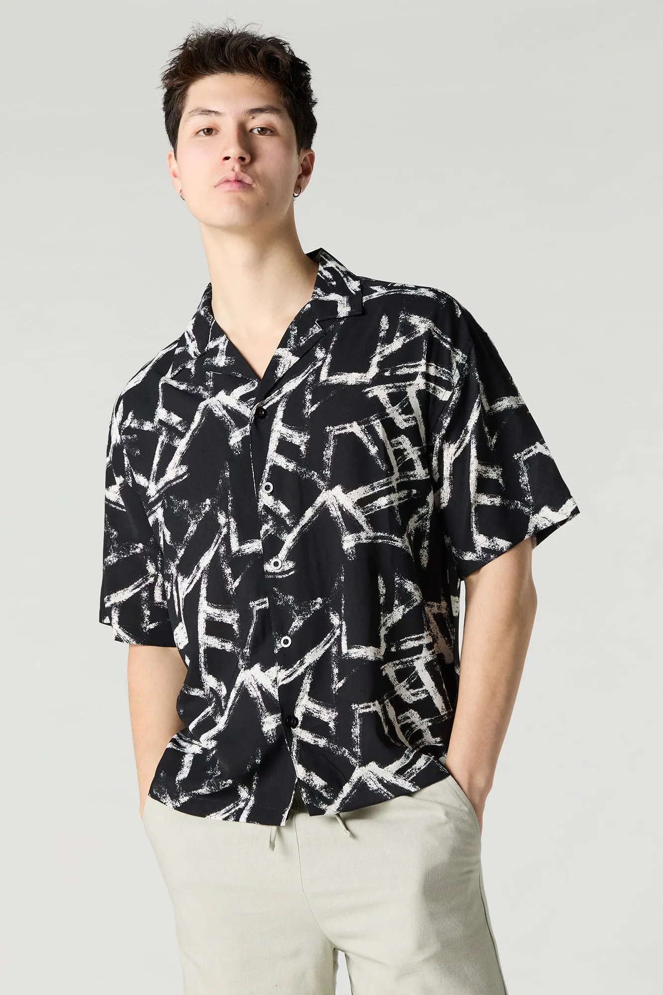 Printed Button-Up Top sold by Urban Planet product image thumbnail 4