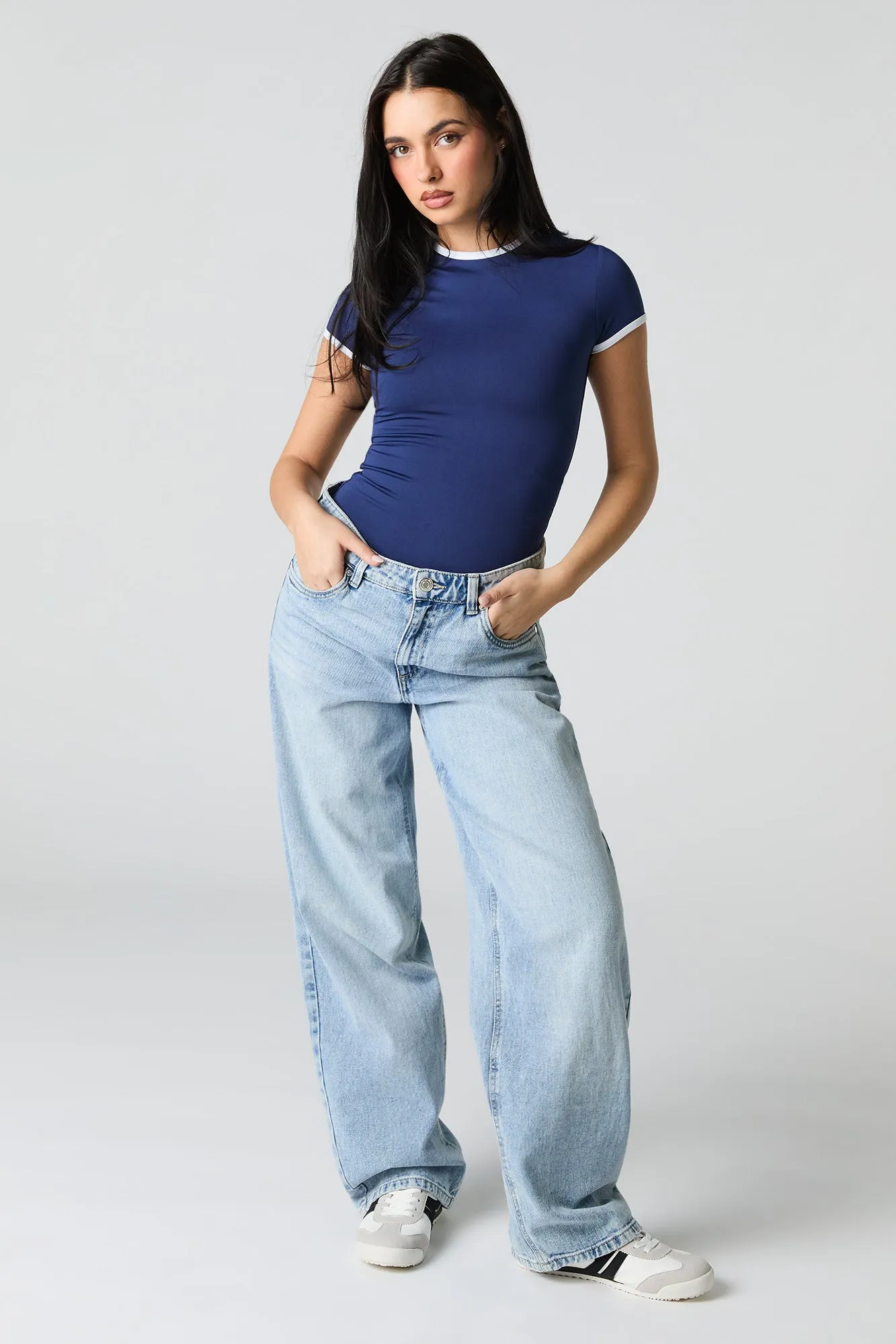 Contour Contrast Short Sleeve Bodysuit sold by Urban Planet product image thumbnail 3