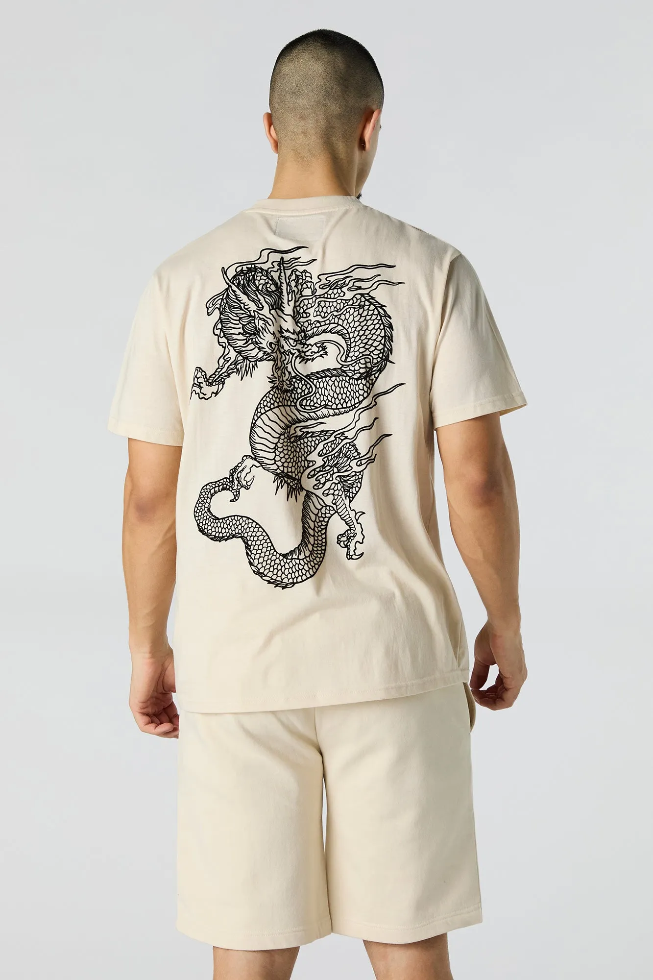 Short long en molleton imprimé dragon sold by Urban Planet product image thumbnail 3