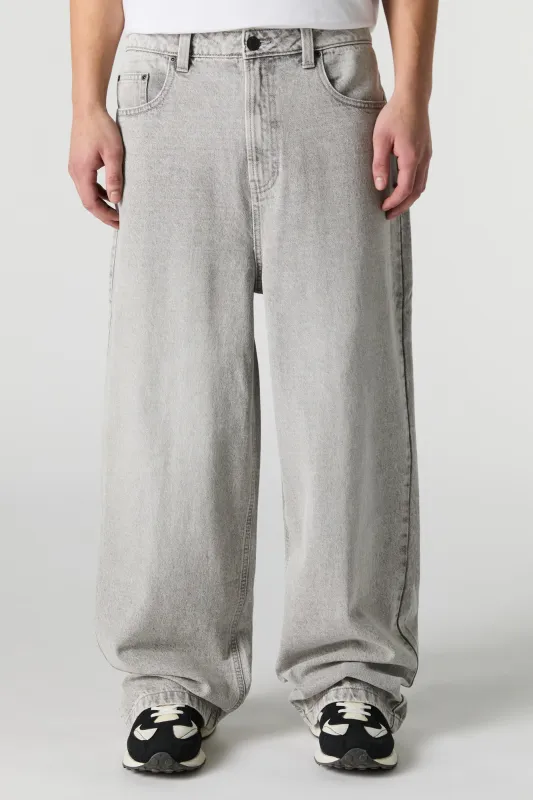 Grey Wash Super Baggy Jean sold by Urban Planet