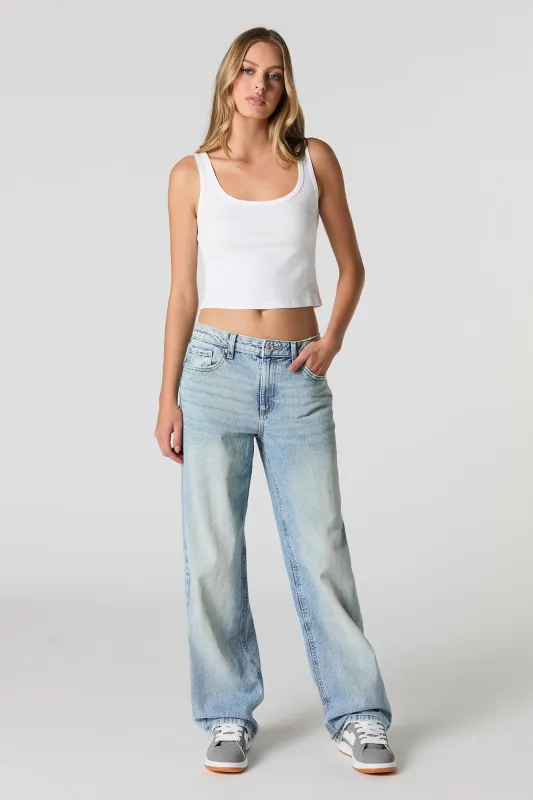 Jean ample délavé vintage pâle à taille basse sold by Urban Planet