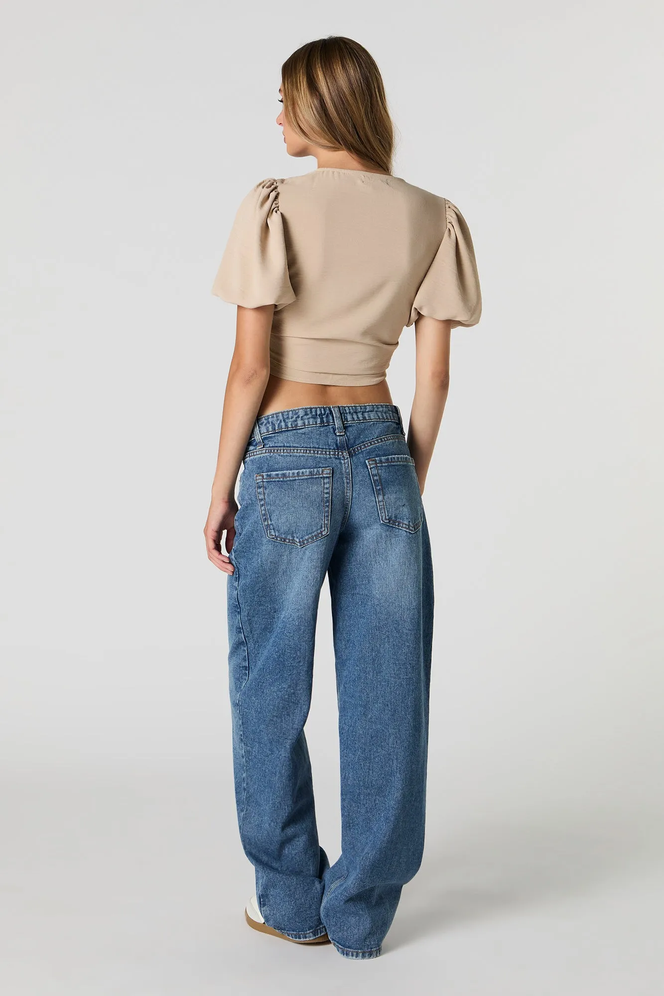 Dark Wash Low Rise Baggy Jean sold by Urban Planet product image thumbnail 3