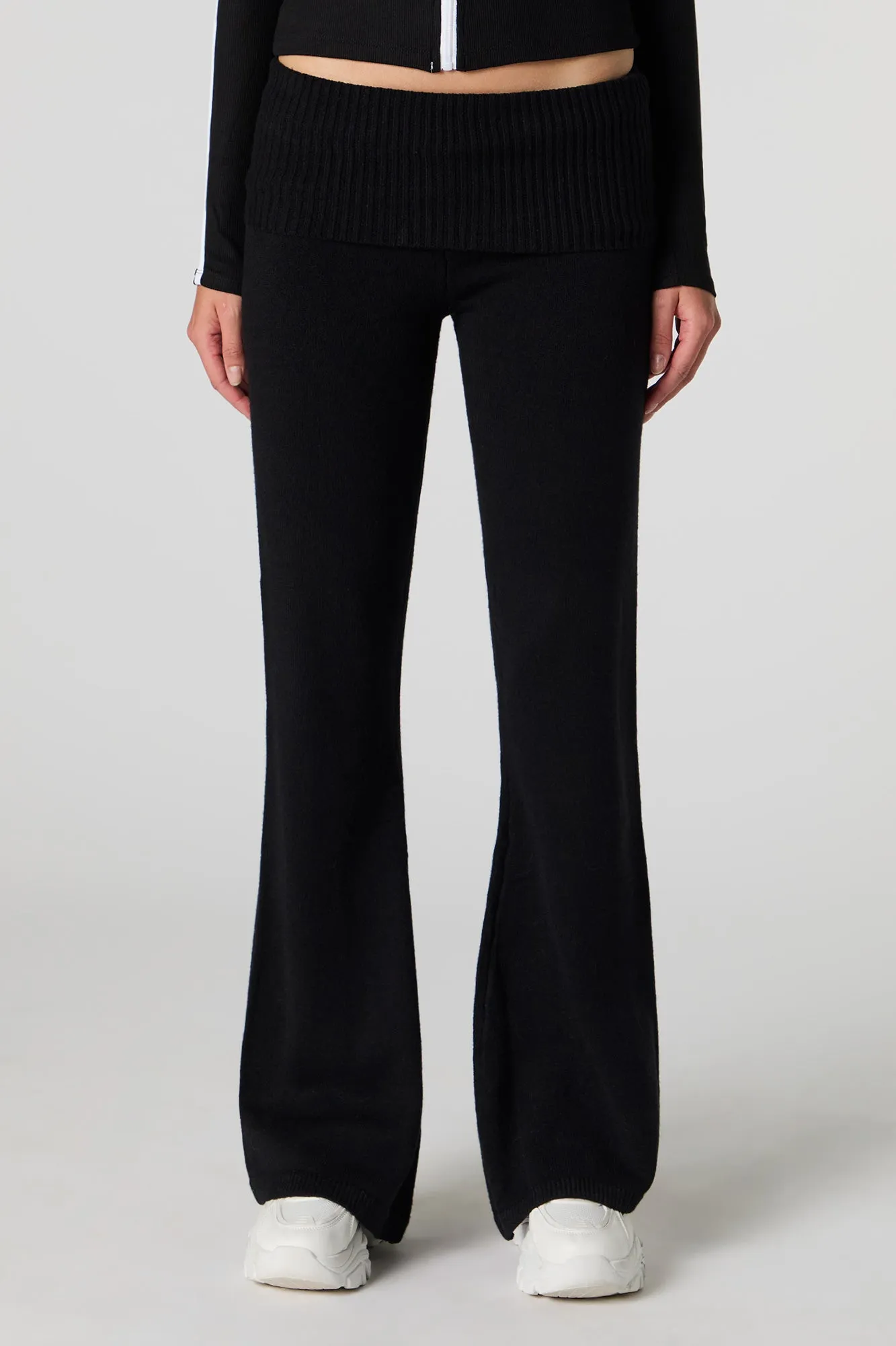 Knit Foldover Waist Flare Pant sold by Urban Planet product image thumbnail 2