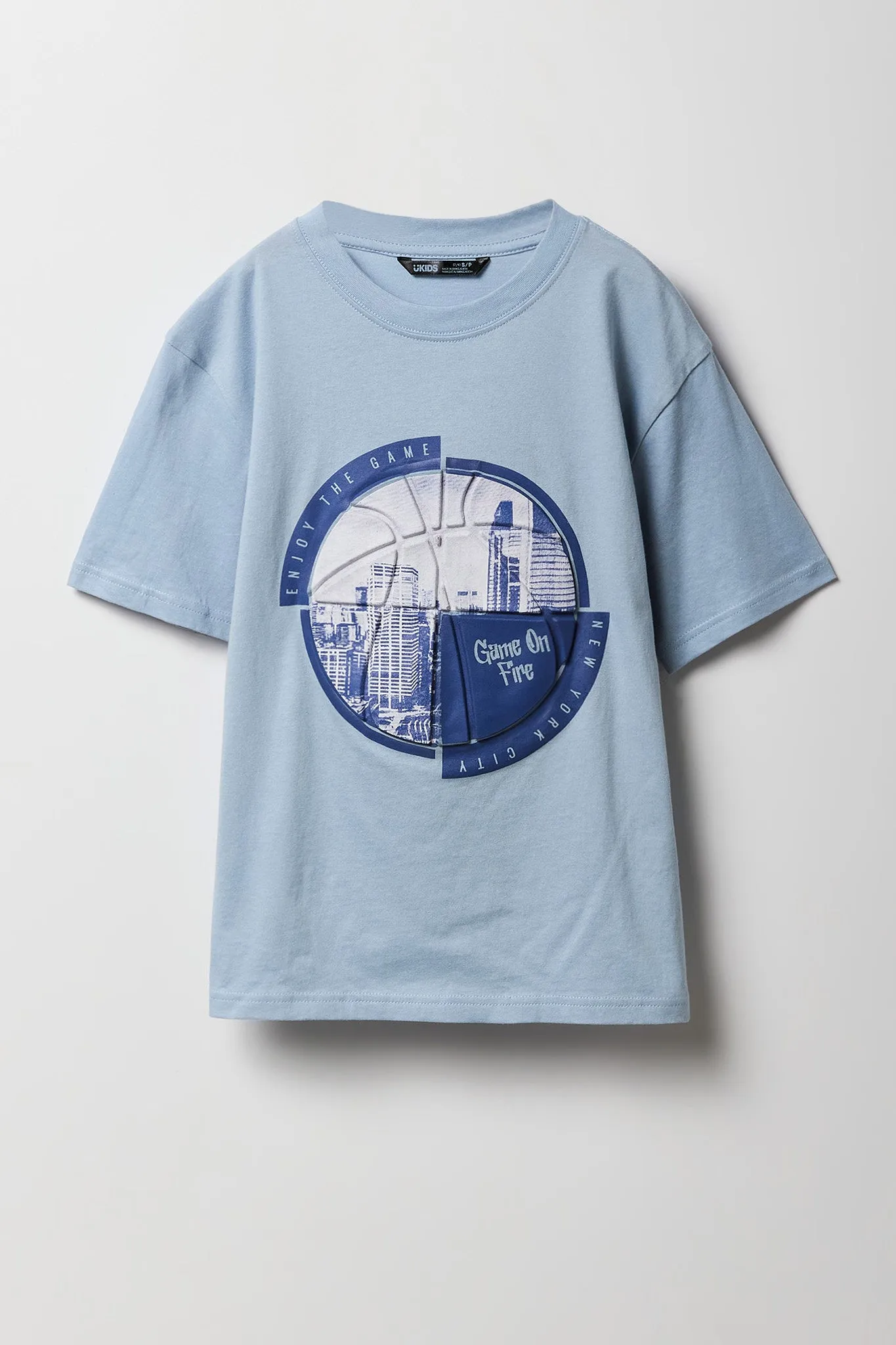 Boys Basketball Embossed T-Shirt sold by Urban Planet