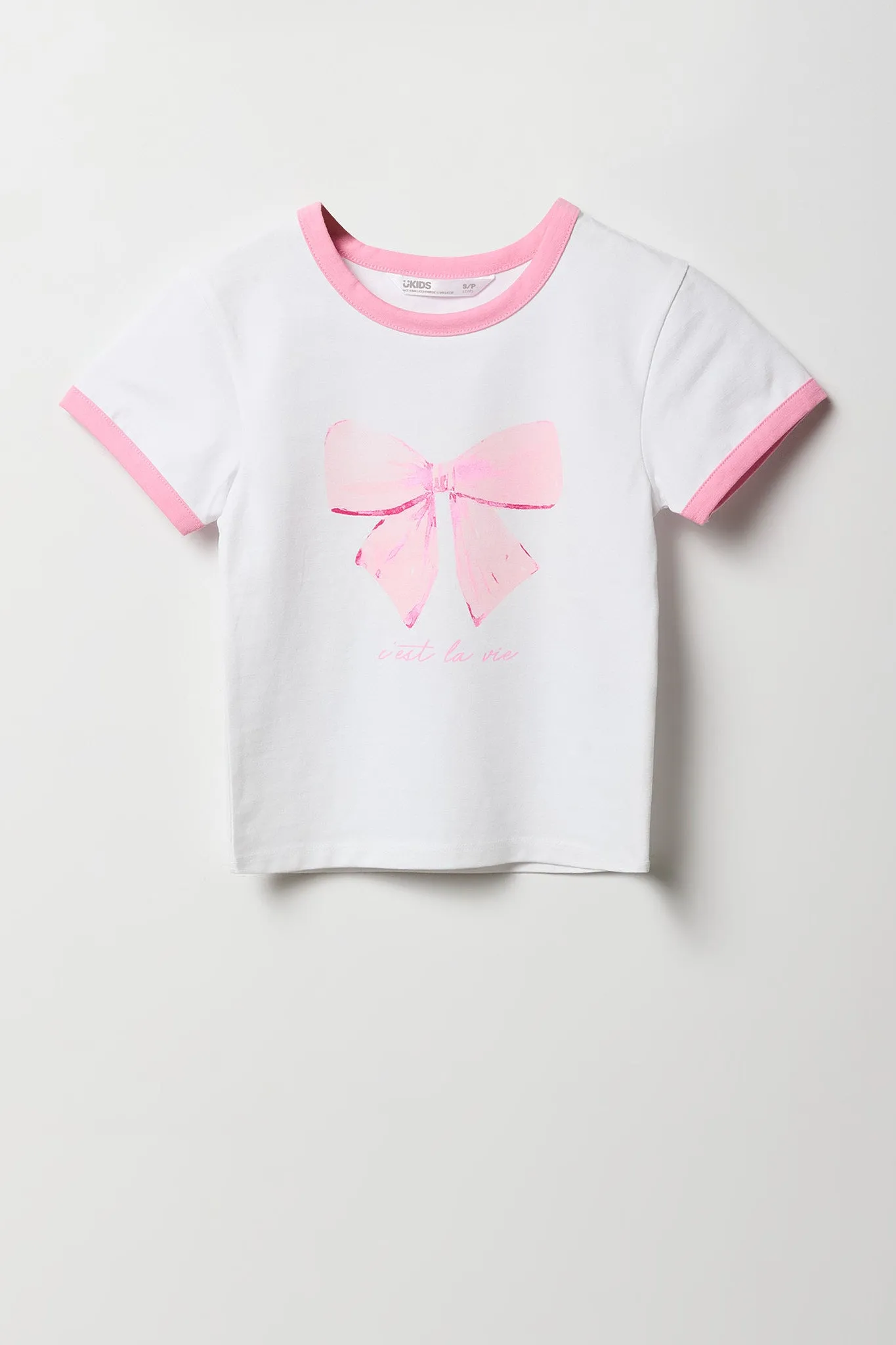 T-shirt Ringer à imprimé pour filles sold by Urban Planet product image thumbnail 3
