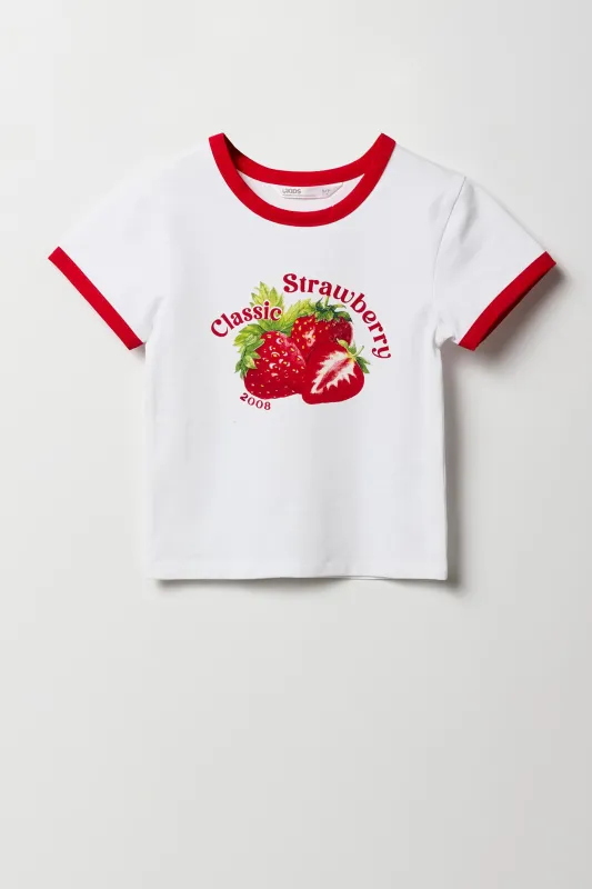 T-shirt Ringer à imprimé pour filles sold by Urban Planet