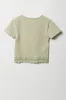 T-shirt à bordure de dentelle pour filles sold by Urban Planet