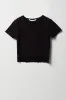 T-shirt à bordure de dentelle pour filles sold by Urban Planet